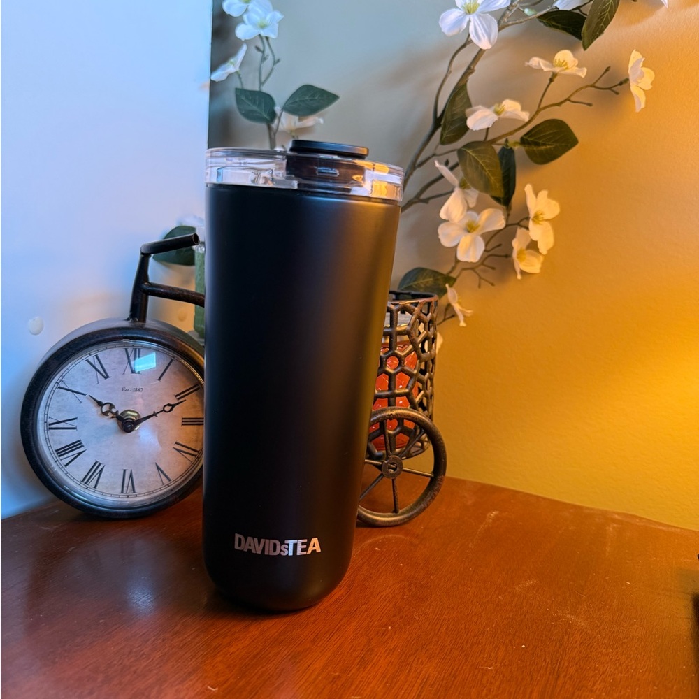 David’sTea Black Tumbler